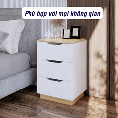Tủ Đầu Giường Gỗ FT18 FIVO, Tay Cầm Vát Thẩm Mỹ, Dễ Dàng Lắp Ráp