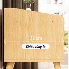 Tủ Đầu Giường Mini Nhiều Ngăn FT40 FIVO, Kệ Tab Đầu Giường Gỗ Phong Cách Châu Âu, Decor Phòng Ngủ Sang Trọng
