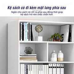 Kệ Sách Gỗ Để Sàn FB70 FIVO, Tấm Lưng Dày, Đa Dạng Màu Sắc, Dễ Dàng Lắp Ráp