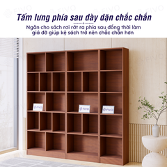 Kệ Sách Gỗ 5 Tầng FB73 FIVO, Kèm Tấm Lưng Chắc Chắn, Đa Dạng Màu Sắc