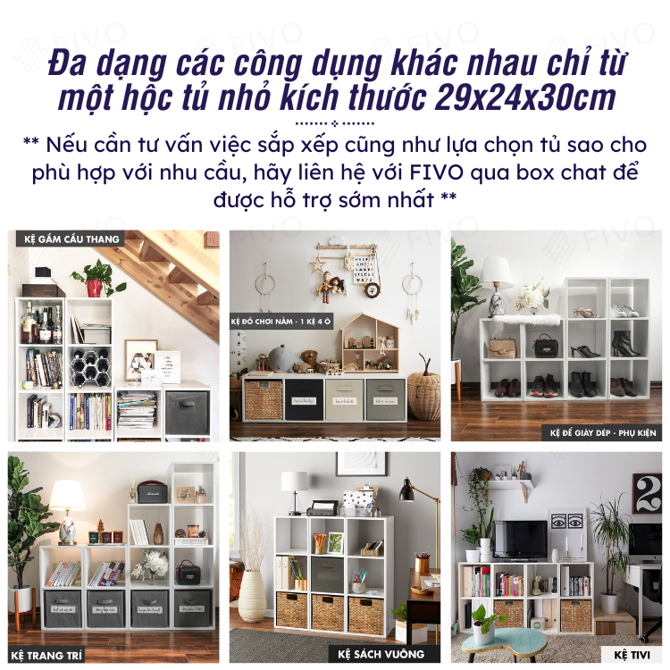 Kệ Sách Gỗ Tổ Ong FB01 FIVO Có Tấm Lưng Dày Dặn, Đa Tầng, Dễ Lắp Ráp, Đa Dạng Cách Sắp Xếp