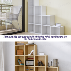 Kệ Sách Gỗ Tổ Ong FB01 FIVO Có Tấm Lưng Dày Dặn, Đa Tầng, Dễ Lắp Ráp, Đa Dạng Cách Sắp Xếp