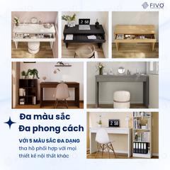 Bàn Trang Điểm Gỗ MDF Cao Cấp Có Ngăn Kéo FV41 FIVO, Kết Hợp Làm Bàn Nail Bàn Làm Việc, Gỗ Dày 34MM, Ray Trượt Mượt Mà