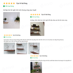 Kệ Sách Gỗ Treo Tường Chữ J FB42 FIVO, Lắp Đặt Dễ Dàng, Chống Ẩm, Chịu Lực Tốt