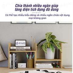 Kệ Sách Để Bàn FB24 FIVO, 1 Bộ Khung, 8 Kiểu Lắp Ráp, Đa Dạng Màu Sắc