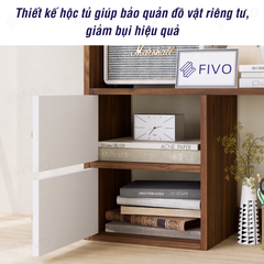 Kệ Sách Để Bàn Học FB21 FIVO Cao Cấp Màu Gỗ, Trắng, Xám và Walnut, Hộc Tủ Rộng Rãi, Đa Dạng Mẫu Mã, Màu Sắc
