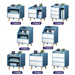 Tủ Đầu Giường Mini Nhiều Ngăn FT40 FIVO, Kệ Tab Đầu Giường Gỗ Phong Cách Châu Âu, Decor Phòng Ngủ Sang Trọng