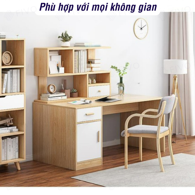 Kệ Sách Gỗ Để Bàn FB20 FIVO Dày Dặn, Bền Chắc, Nhỏ Gọn, Decor Linh Hoạt, Dễ Dàng Lắp Ráp