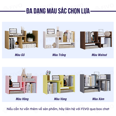 Kệ Sách Để Bàn FB24 FIVO, 1 Bộ Khung, 8 Kiểu Lắp Ráp, Đa Dạng Màu Sắc