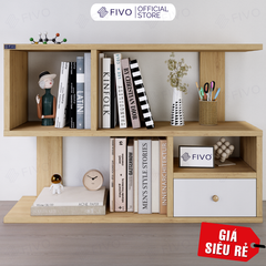 Kệ Sách Gỗ Để Bàn FB20 FIVO Dày Dặn, Bền Chắc, Nhỏ Gọn, Decor Linh Hoạt, Dễ Dàng Lắp Ráp