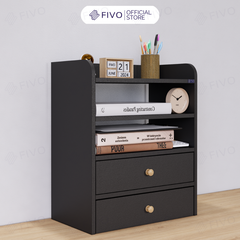 Kệ Sách Gỗ Để Bàn FB27 FIVO Tối Ưu Chiều Dọc, Tích Hợp Ngăn Kéo Kín, Đa Dạng Màu Sắc, Dễ Dàng Lắp Ráp