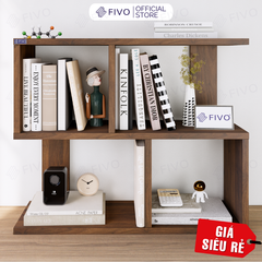Kệ Sách Gỗ Để Bàn FB20 FIVO Dày Dặn, Bền Chắc, Nhỏ Gọn, Decor Linh Hoạt, Dễ Dàng Lắp Ráp