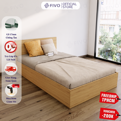 Giường Ngủ Gỗ FN01 FIVO, Đa Dạng Kích Thước & Màu Sắc, Freeship + Free lắp đặt