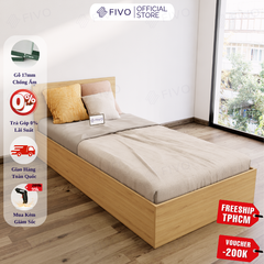Giường Ngủ Gỗ FN01 FIVO, Đa Dạng Kích Thước & Màu Sắc, Freeship + Free lắp đặt