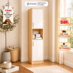 Tủ Quần Áo Gỗ Nhỏ Gọn FC05 FIVO, MDF Chống Ẩm Có Hộc Tiện Lợi, Phù Hợp Phòng Nhỏ, Freeship TPHCM