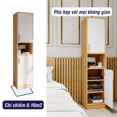 Tủ Quần Áo Gỗ Nhỏ Gọn FC05 FIVO, MDF Chống Ẩm Có Hộc Tiện Lợi, Phù Hợp Phòng Nhỏ, Freeship TPHCM