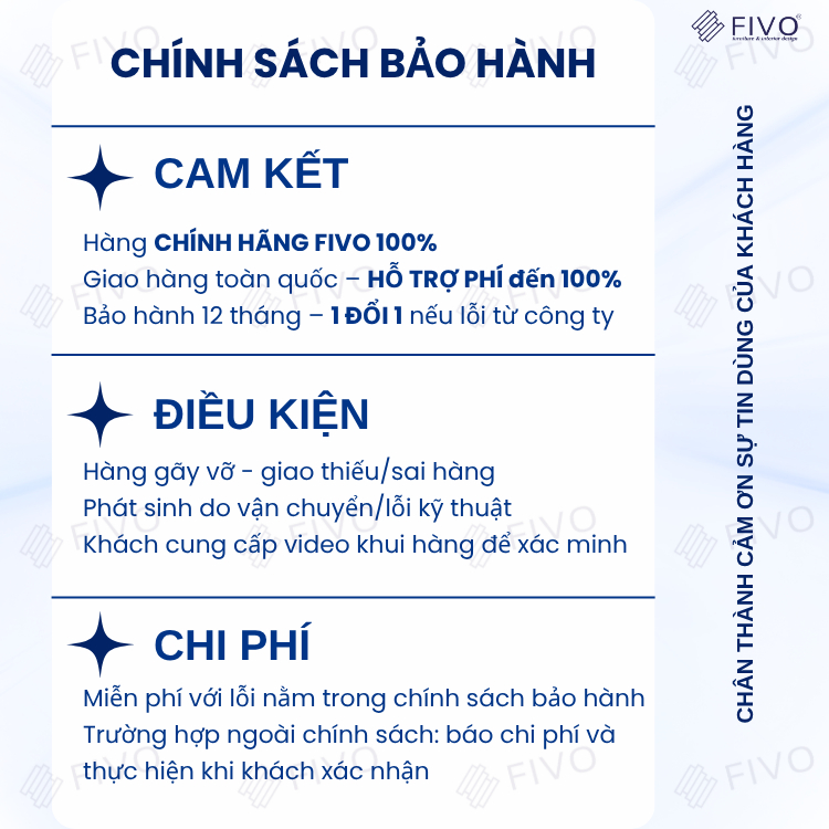 Tủ Gỗ Đựng Quần Áo Cao Cấp FC21 FIVO, Gỗ Dày 17mm Thiết Kế Có Chân Cánh Mở Sâu 60cm, Freeship+Free lắp đặt, Trả Góp 0%