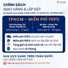 Giường Ngủ Gỗ MDF Chống Ẩm FN03 FIVO, Giường Đôi Cao Cấp Có 3 Ngăn Kéo Tiện Lợi, Nhiều Kích Thước, Free Lắp Đặt + Freeship TPHCM, Trả Góp 0%
