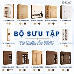 Tủ Gỗ Đựng Quần Áo Trẻ Em Cao Cấp FC03 FIVO, Tủ Sâu 60cm, Thiết Kế Hình Ngôi Nhà Độc Đáo, Freeship+Free lắp đặt, Trả Góp