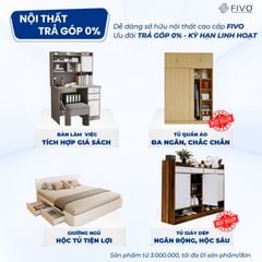 Giường Ngủ Gỗ MDF Chống Ẩm FN03 FIVO, Giường Đôi Cao Cấp Có 3 Ngăn Kéo Tiện Lợi, Nhiều Kích Thước, Free Lắp Đặt + Freeship TPHCM, Trả Góp 0%