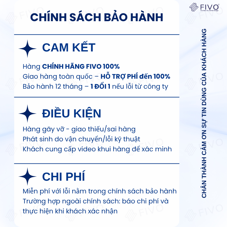 Tủ Đựng Quần Áo Gỗ Cao Cấp FC02 FIVO, Cánh Mở Sâu 60cm Kèm Ngăn Kéo, Freeship+Free lắp đặt, Trả Góp 0%