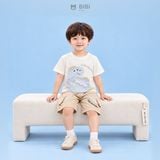  Đồ bộ bé trai BiBi Kids áo thun khủng long quần đùi kem túi phối sọc 9 tháng - 3 tuổi BB-C30R-C28K 