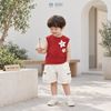  Đồ bộ bé trai BiBi Kids áo ba lỗ đỏ ngôi sao quần đùi trắng hai túi 1 - 6 tuổi BB-C39E-C22 