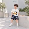  Đồ bộ bé trai BiBi Kids áo thun chó Banana quần đùi xanh túi sọc 9 tháng - 3 tuổi BB-C61-C28D 