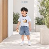  Đồ bộ bé trai BiBi Kids áo thun hình gấu quần đùi jean thêu ngựa 1 - 6 tuổi BB-C39B-C73 