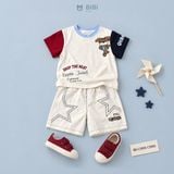  Đồ bộ bé trai BiBi Kids áo thun chó cổ xanh quần đùi ngôi sao 1 - 6 tuổi BB-C39DX-C29NS 