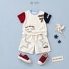  Đồ bộ bé trai BiBi Kids áo thun chó cổ xanh quần đùi ngôi sao 1 - 6 tuổi BB-C39DX-C29NS 