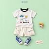  Đồ bộ bé trai BiBi Kids áo thun chấm màu Monday quần đùi trắng túi hộp 1 - 6 tuổi BB-C5-C20T 