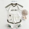 Đồ bộ bé trai BiBi Kids thể thao cổ tim chữ Lets Go viền phối màu 6 tháng - 3 tuổi C51