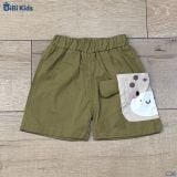  Đồ bộ bé trai BiBi Kids áo thun hươu cao cổ tai nổi quần đùi xanh 9 tháng - 5 tuổi C36 