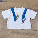  Đồ bộ bé trai BiBi Kids áo thun hình gấu quần đùi xanh túi hộp 1 - 6 tuổi C6 
