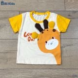  Đồ bộ bé trai BiBi Kids áo thun hươu cao cổ tai nổi quần đùi xanh 9 tháng - 5 tuổi C36 