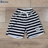  Đồ bộ bé trai BiBi Kids áo thun đen hình Mickey quần đùi sọc 1 - 6 tuổi C7 