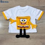  Đồ bộ bé trai BiBi Kids áo thun trắng quần đùi vàng túi bọt biển 1 - 6 tuổi C9 