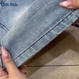  Đồ bộ bé trai BiBi Kids áo thun cổ vàng thú Zoo quần đùi jean 1 - 6 tuổi C15 