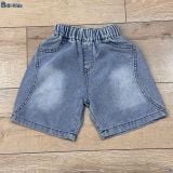  Đồ bộ bé trai BiBi Kids áo thun cổ vàng thú Zoo quần đùi jean 1 - 6 tuổi C15 