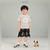  Đồ bộ bé trai BiBi Kids áo thun sọc hình chó quần đùi đen loang trắng 1 - 6 tuổi BB-C4-C19 