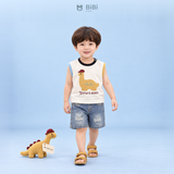  Đồ bộ bé trai BiBi Kids áo ba lỗ khủng long quần đùi jean rách 6 tháng - 5 tuổi BB-C60-C62 