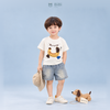  Đồ bộ bé trai BiBi Kids áo thun chó Banana quần đùi jean xanh 6 tháng - 5 tuổi BB-C61-C55 