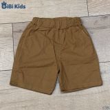  Đồ bộ bé trai BiBi Kids áo thun mặt cười vàng nổi quần đùi nâu 9 tháng - 5 tuổi C35 