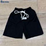  Đồ bộ bé trai BiBi Kids áo thun raglan chó đội mũ quần đùi đen 1 - 6 tuổi C8 
