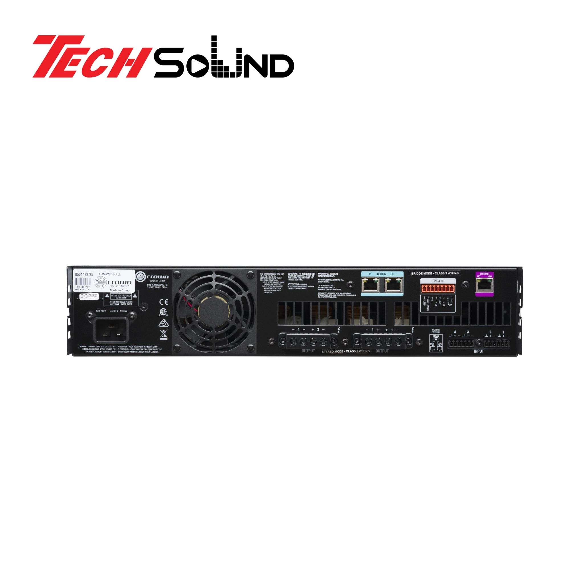 Cục đẩy công suất 4 kênh Crown CDi4|1200BL