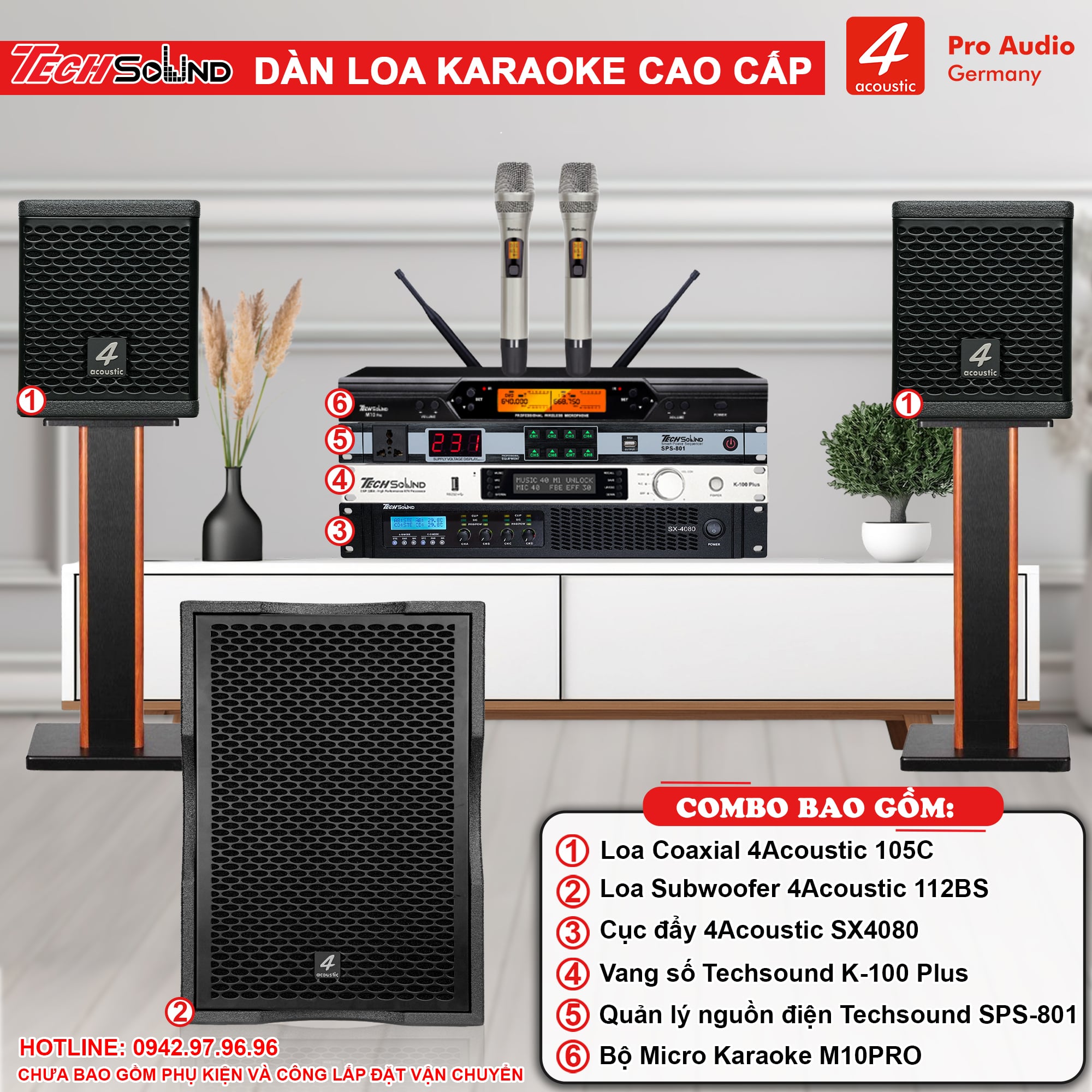 Dàn Loa Karaoke 4Acoustic HCS-105C [02]