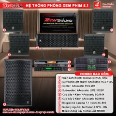Cấu hình Hệ thống âm thanh 4Acoustic Xem Phim 5.1