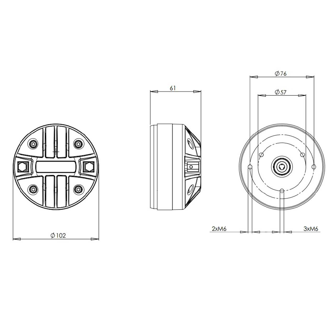 CỦ TREBLE B&C SPEAKERS DE200