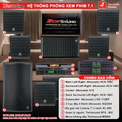 Cấu hình Hệ thống âm thanh 4Acoustic Xem Phim 7.1